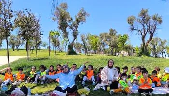 Doğada piknik ve grup etkinliği